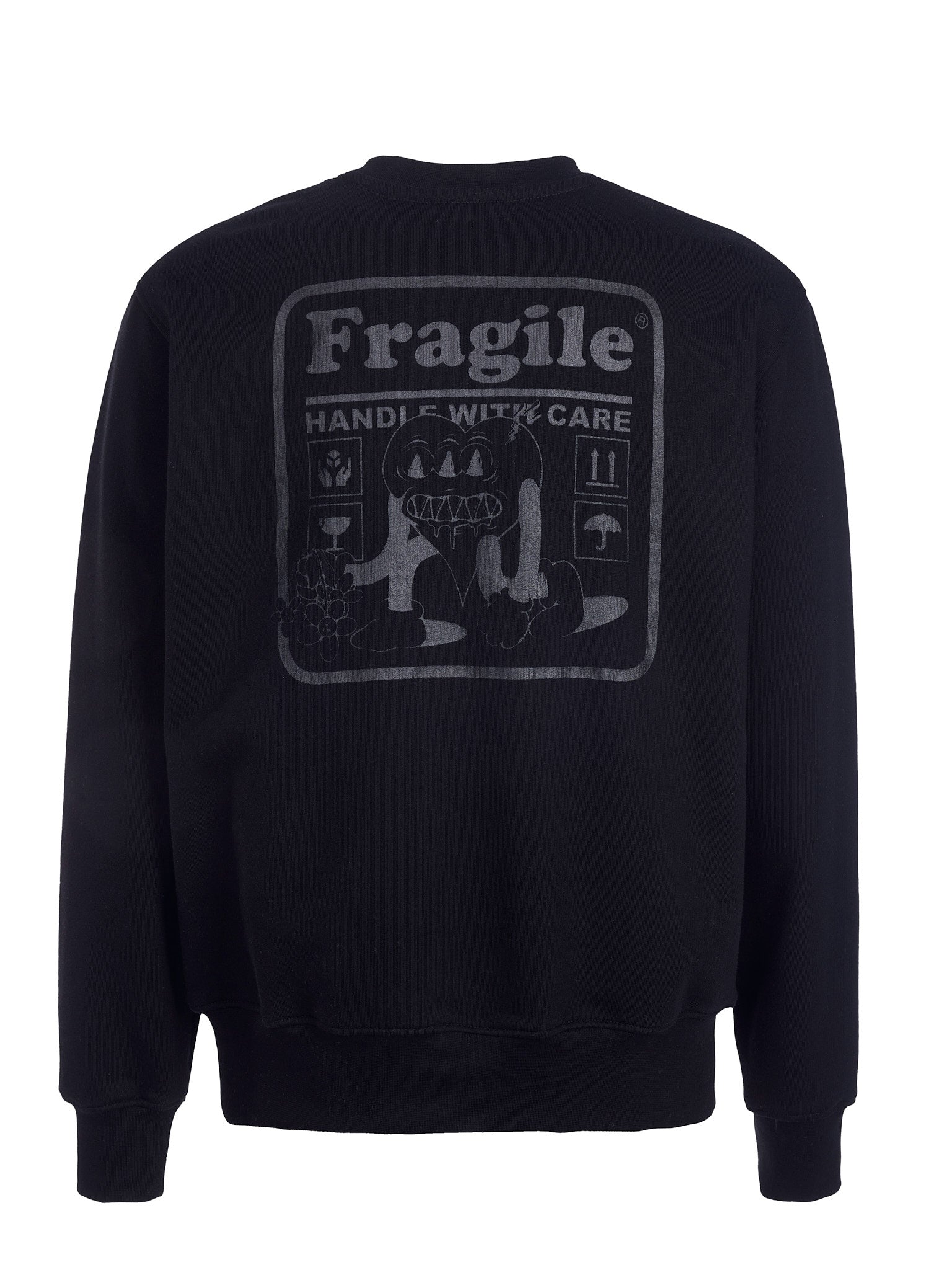 Tonal Fragile Heart Crew Neck