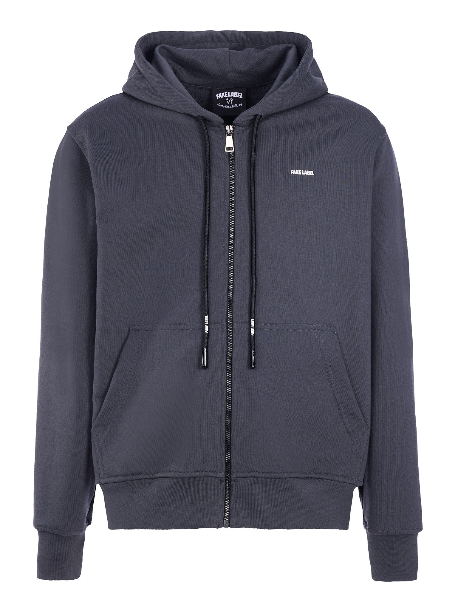 Mini Label Zip Hoodie