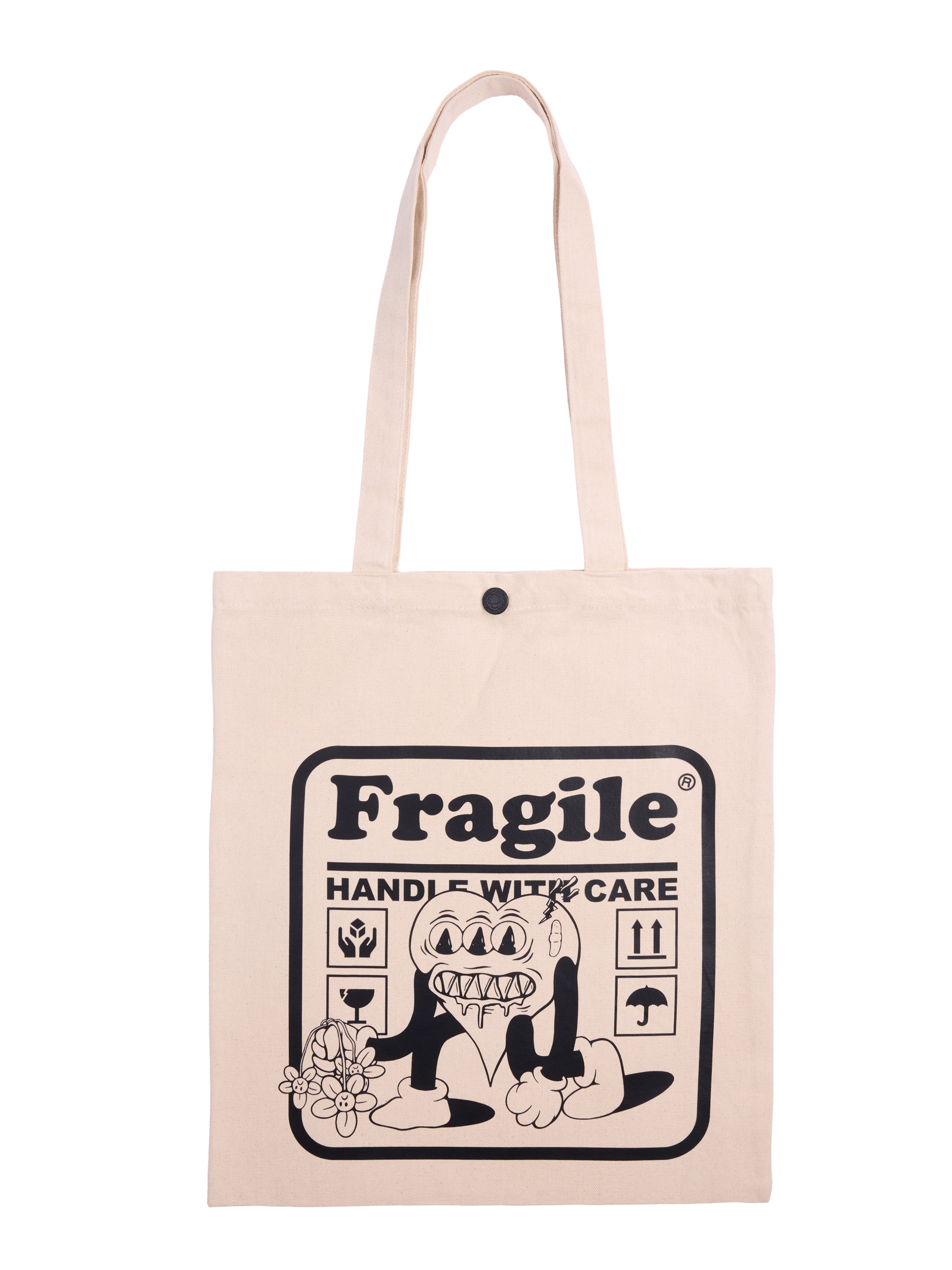 Fragile Heart Canvas Tote