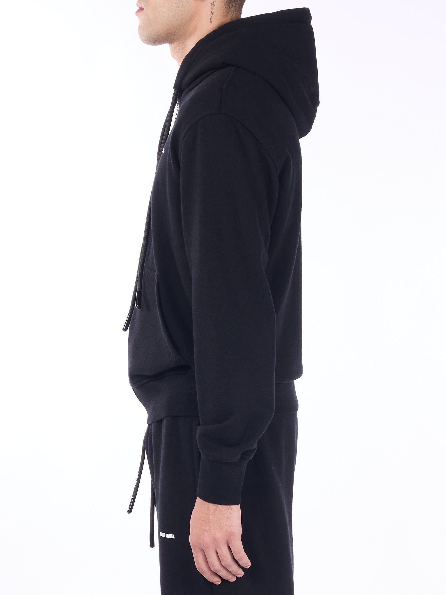 Mini Label Zip Hoodie