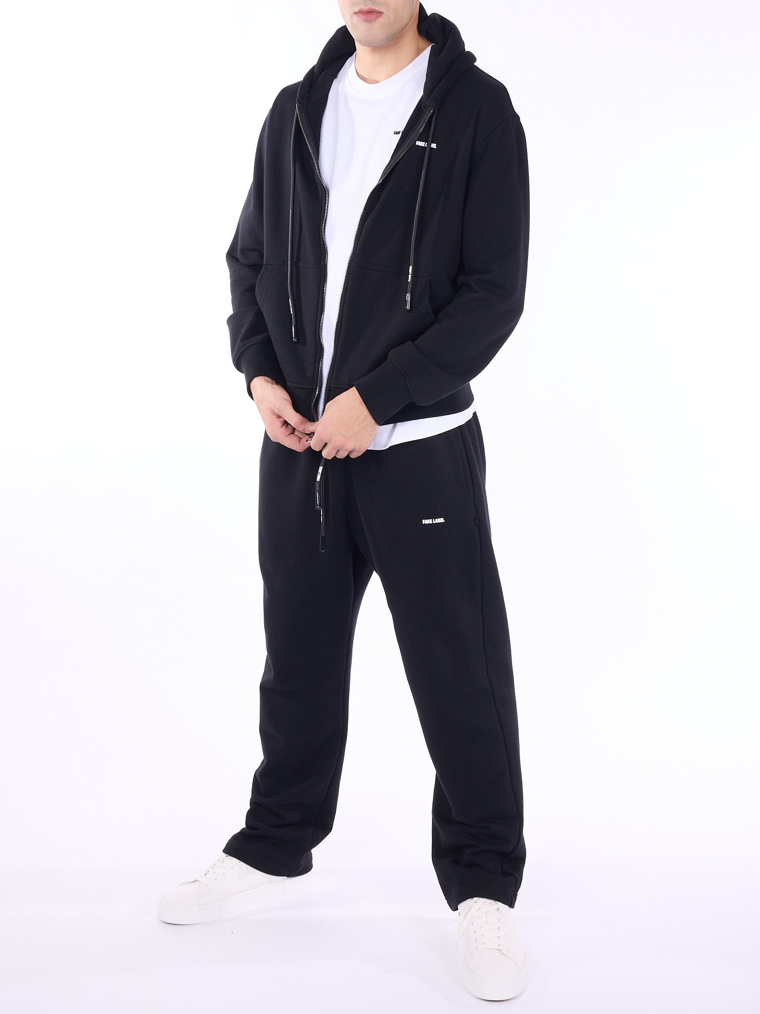 Mini Label Zip Hoodie