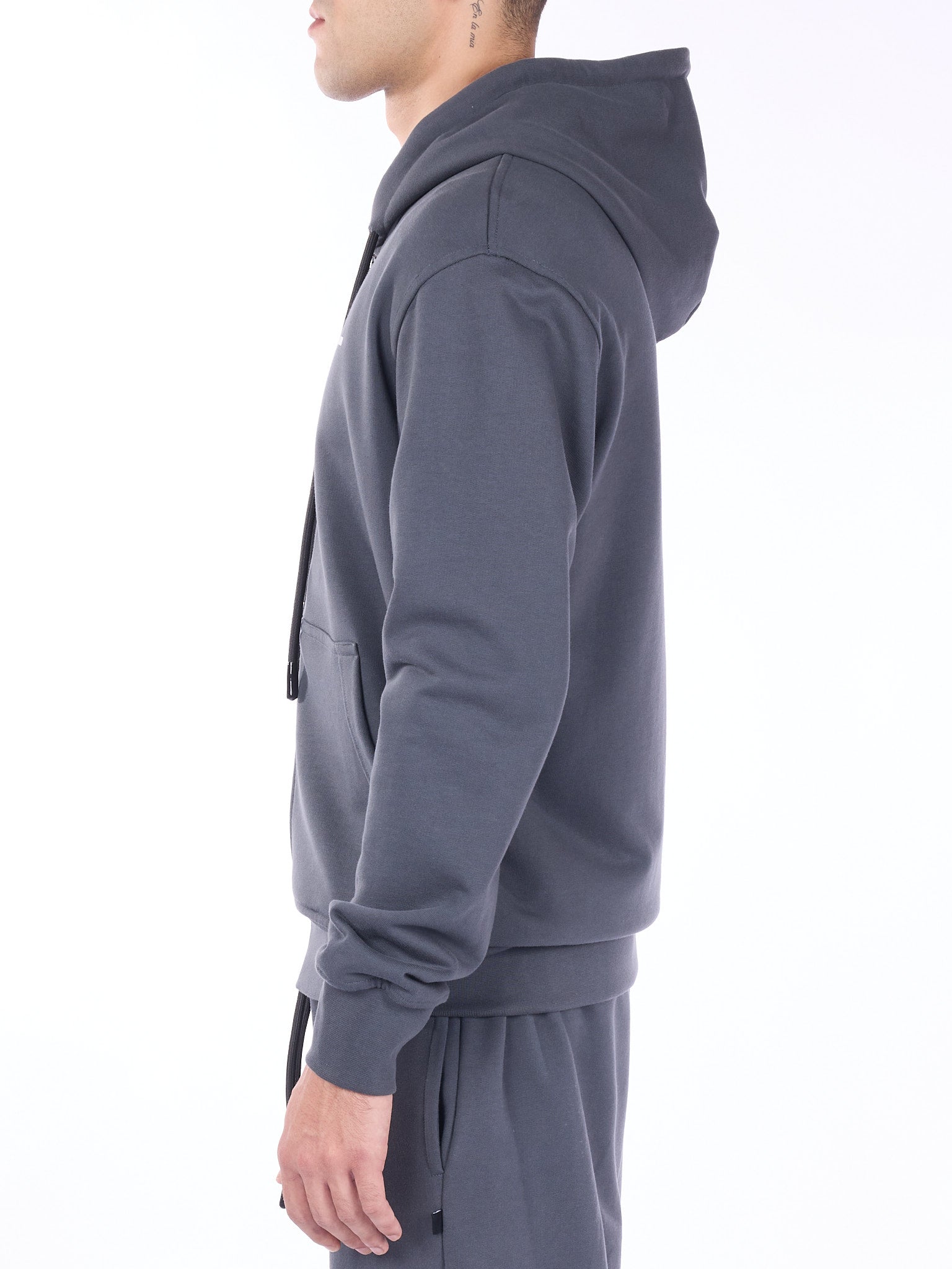 Mini Label Zip Hoodie